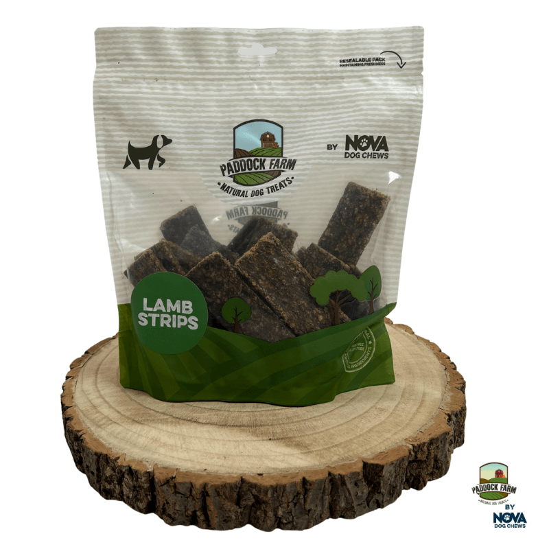 Ėrienos juostelės skanėstas šunims „Lamb Strips“ 100% natūralios, 500g