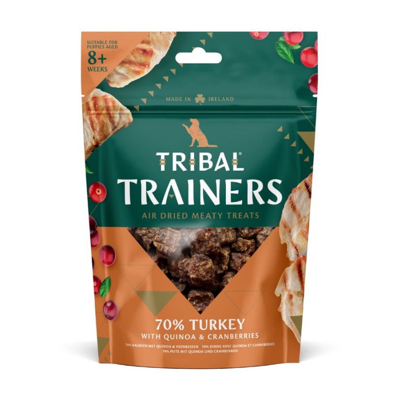 Kalakutienos ir spanguolių skanėstai dresūrai šunims „Turkey & Cranberry“, TRIBAL