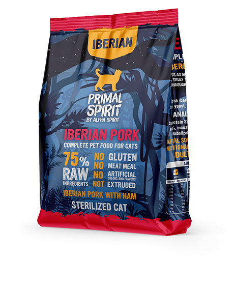 PRIMAL IBERIAN Pork pašaras katėm su kiauliena 1kg