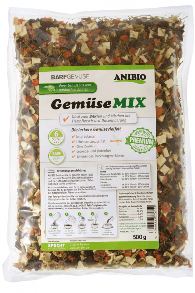 ANIBIO Gemuse Mix Daržovių mišinys RAW mitybai papildyti 500g
