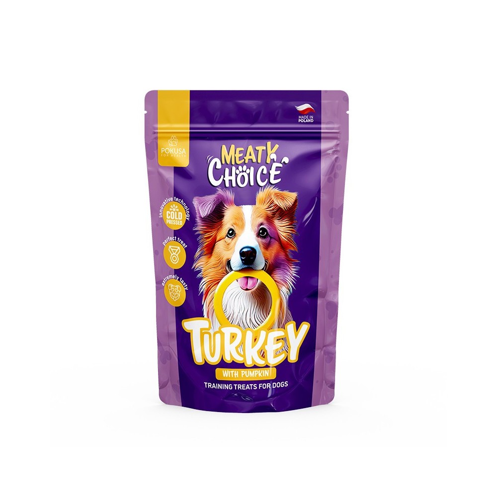 Dresūros skanėstai – kalakutiena su moliūgu – Meaty Choice 200 g