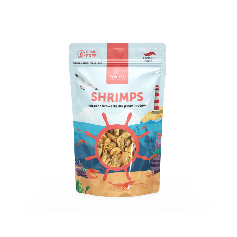 Džiovintos krevetės šunims ir katėms 40 g
