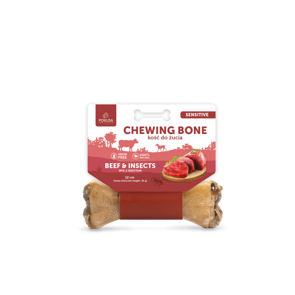 Kramtomas kaulas šunims Sensitive – jautiena ir vabzdžiai
