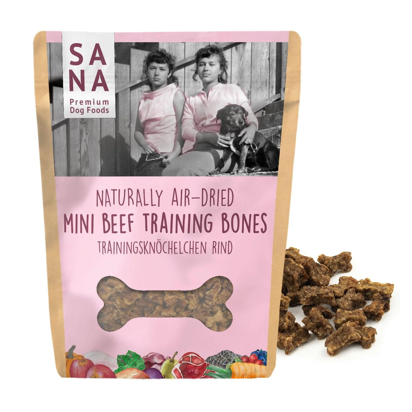 SANADOG Jautienos kauliukai dresūrai, 100g.